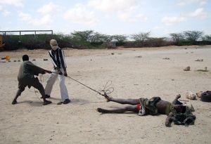 ugandan soldier dragged