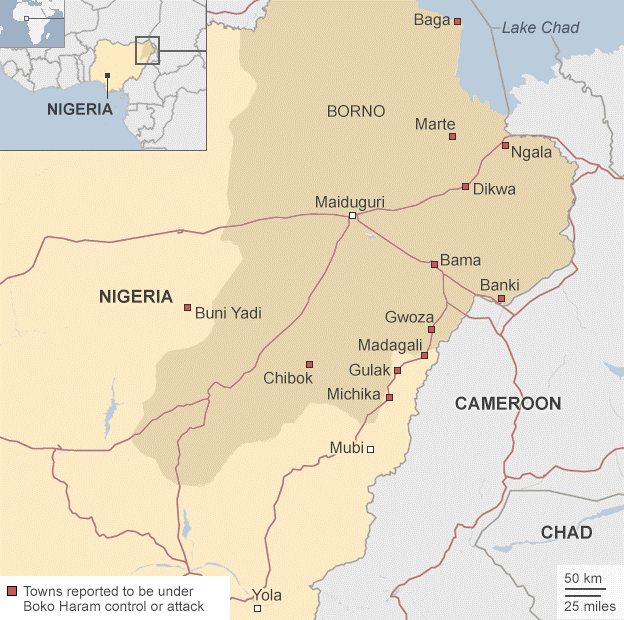 Northeast Nigeria Map