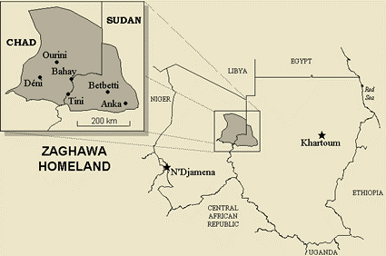 Zaghawa Map