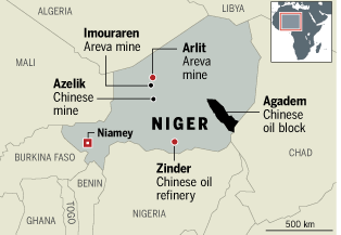 Niger energy map