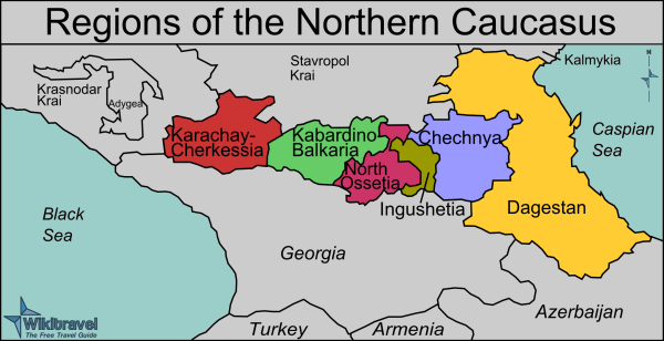 Image result for islam in north caucasus map