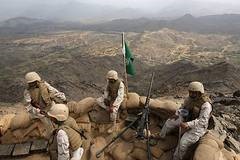 Saudi troops on Y border