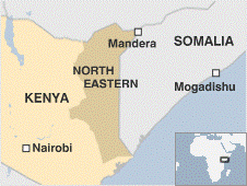 somalia kenya border map